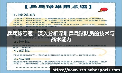 乒乓球专题:深入分析深圳乒乓球队员的技术与战术能力